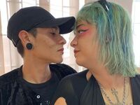 camcouple masturbating with sex toy AbbyandEros